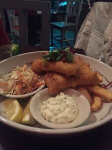 Serving Amigos Corona Battered FISH-N-CHIPS with Guava Slaw & Chipotle Tartar DAILY..Dine in or Take Out!